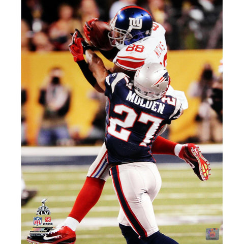 Hakeem Nicks Super Bowl XLVI Catch vs Molden 16x20 Photo (AP1202010100547)