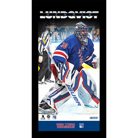 Henrik Lundqvist Player Profile 10x20 Framed Photo