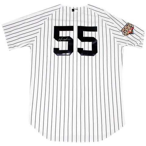 Hideki Matsui Signed New York Yankees 2009 WS Patch Pinstripe Jersey Signed On Back (MLB Auth)