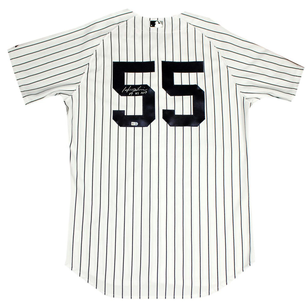 Hideki Matsui Signed New York Yankees 2009 WS Patch Pinstripe Jersey Signed On Back w 09 WS MVP insc (MLB Auth)