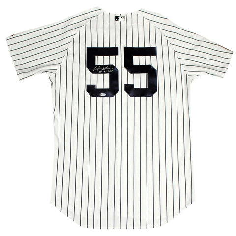 Hideki Matsui Signed New York Yankees 2009 WS Patch Pinstripe Jersey Signed On Back w 09 WS MVP insc (MLB Auth)