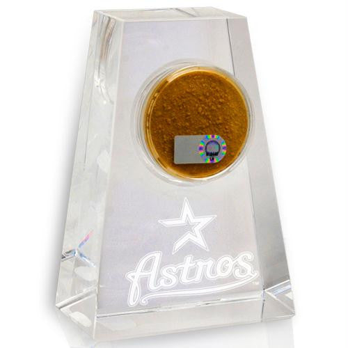 Houston Astros Taper Crystal w Game Used Dirt