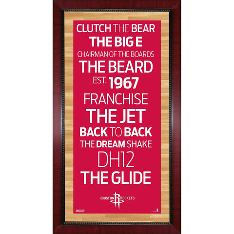 Houston Rockets Subway Sign Wall Art 16x32 Photo