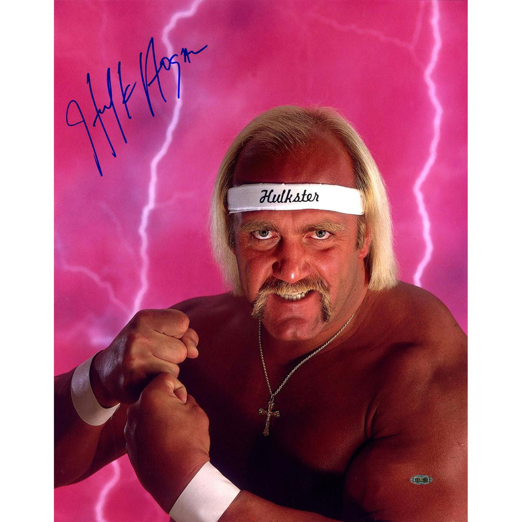 Hulk Hogan Pink Signed 16x20 Photo