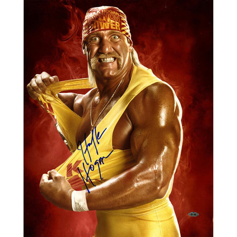 Hulk Hogan Red Signed 16x20 Photo