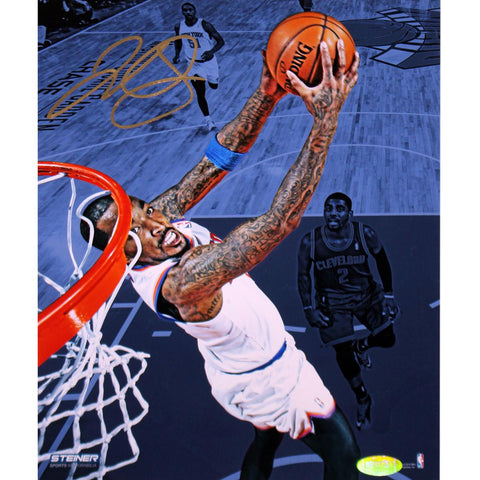 J.R. Smith Signed Dunk vs Cavaliers Color 8x10 Photo