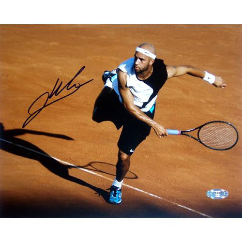 James Blake Red Clay Follow Through Signed 8x10 Photo