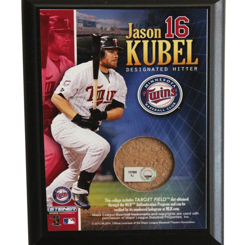 Jason Kubel Twins 4x6 Dirt Plaque