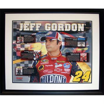 Jeff Gordon Career Accomplishments Framed Collage