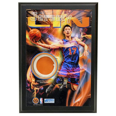 Jeremy Lin New York Knicks 4x6 Game Used Net Plaque