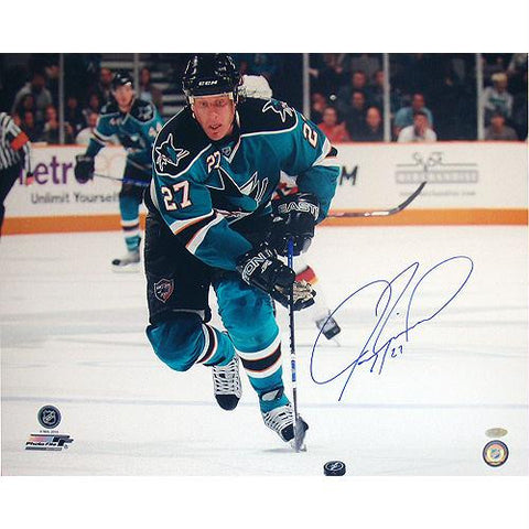 Jeremy Roenick San Jose Sharks Skating Up Ice Horizontal 16x20 Photo