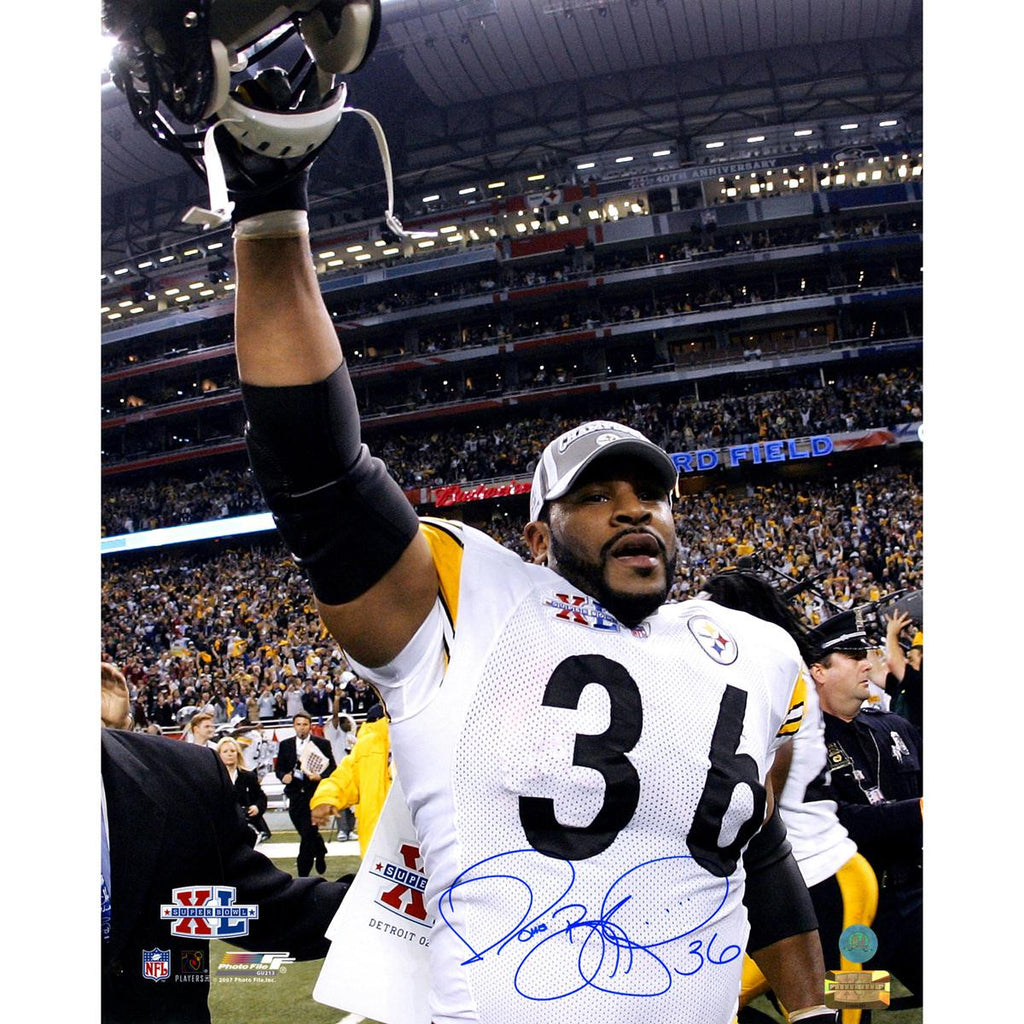 Jerome Bettis Pittsburgh Steelers Signed Superbowl XL Victory 16x20 Photo (AJ Sports Auth)