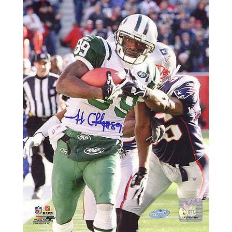 Jerricho Cotchery Catch and Run vs Patriots Vertical 8x10 Photo