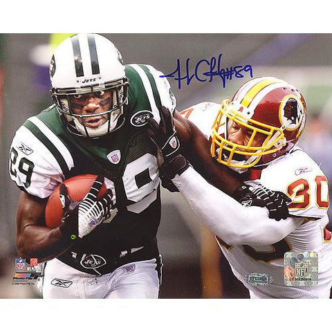 Jerricho Cotchery Stiff Arm vs Redskins Horizontal 8x10 Photo