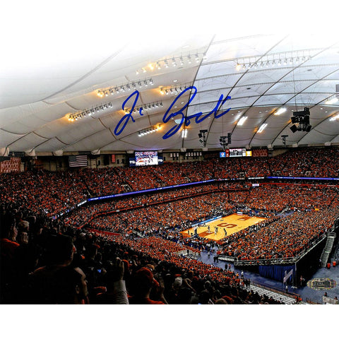 Jim Boeheim signed Carrier Dome Attendance Record 8x10 photo (signed in blue)