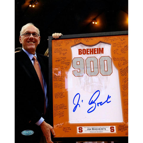 Jim Boeheim Syracuse 900 Win Jersey Signed 8x10 SPhoto (Getty 158641571)