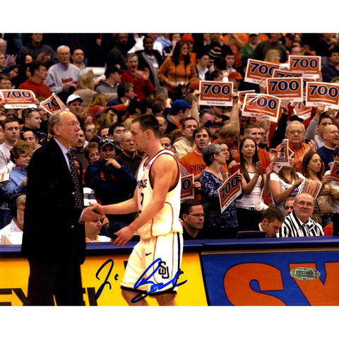 Jim Boeheim w Gerry Mcnamara Signed Horizontal 8x10 Photo