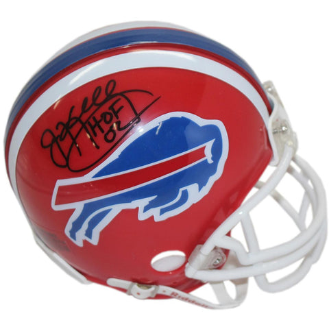 Jim Kelly Buffalo Bills Red Mini Helmet w HOF Insc.(Signed in Black)