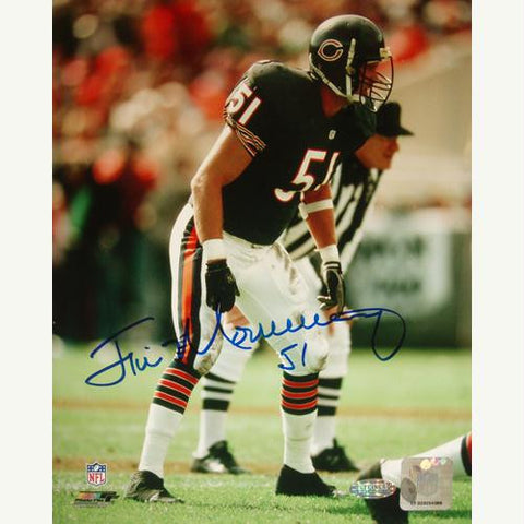 Jim Morrissey Bears Blue Jersey Vertical 8x10