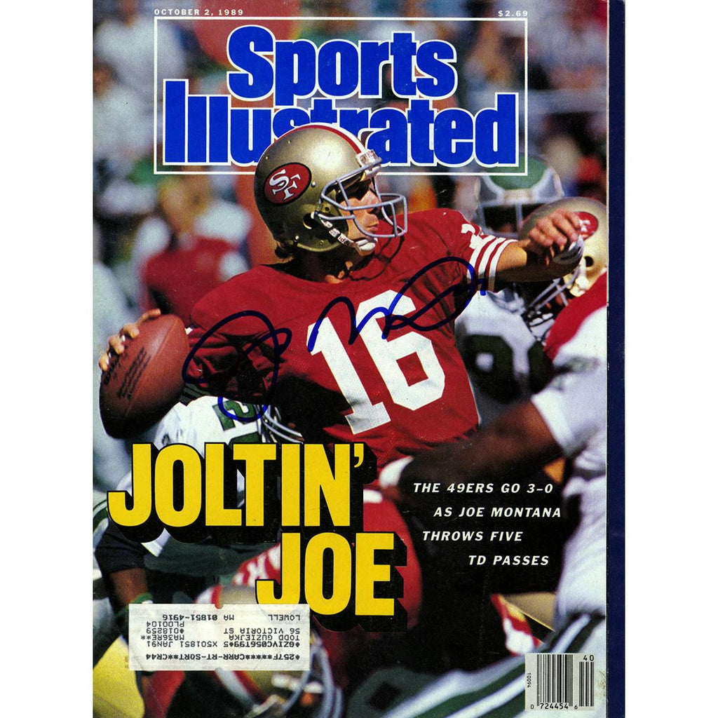 Joe Montana Signed 1021989 Sports Illustrated Magazine