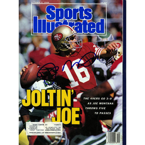 Joe Montana Signed 1021989 Sports Illustrated Magazine