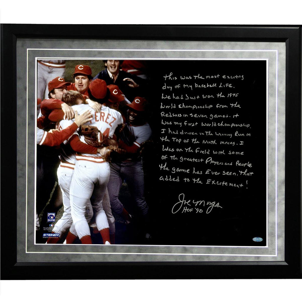 Joe Morgan Facsimile Big Red Machine Framed Metallic 16x20 Story Photo