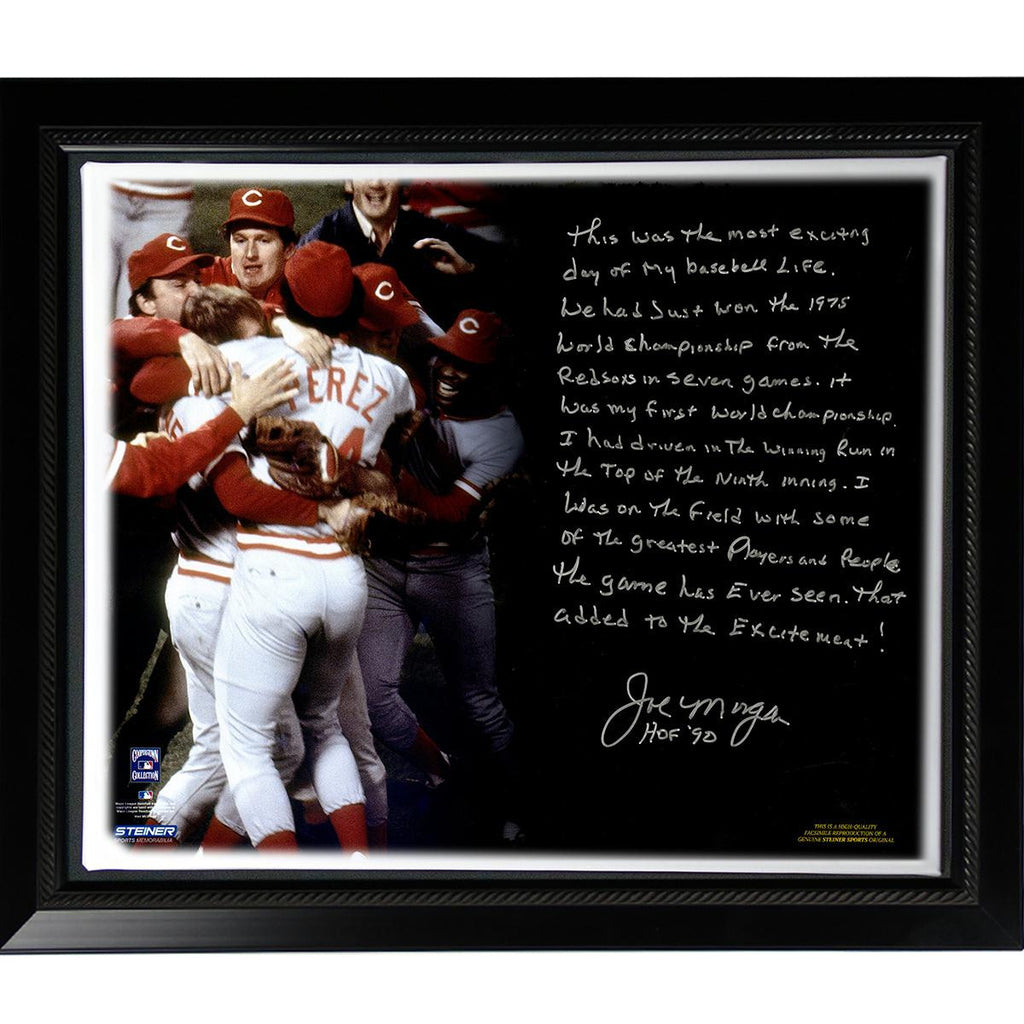 Joe Morgan Facsimile Big Red Machine Story Stretched Framed 22x26 Story Canvas