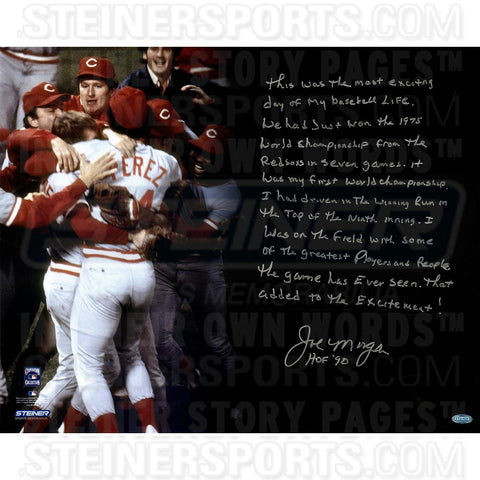 Joe Morgan Signed 16x20 Story Photo