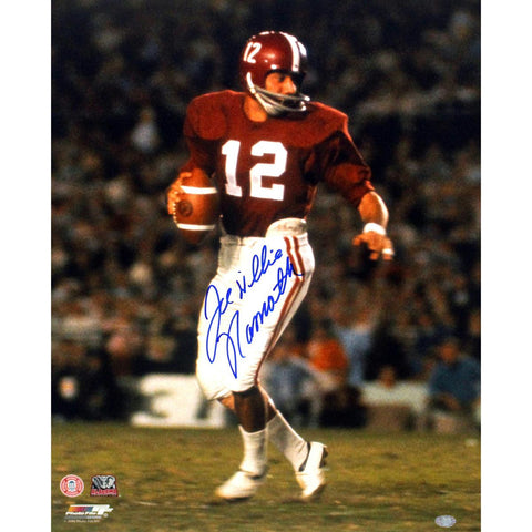 Joe Willie Namath Alabama 16x20 Photo Signed in Blue (Joe Namath Holo)