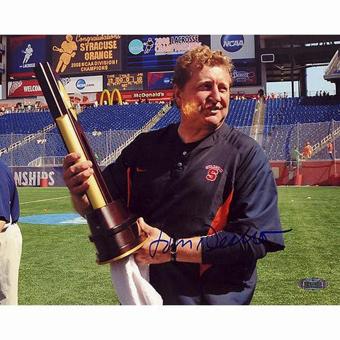 John Desko w 2008 Lacrosse Championship Trophy 8x10 Photo