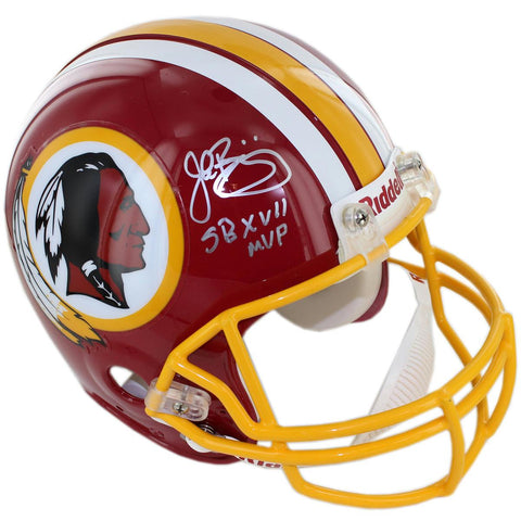 John Riggins Signed Washington Redskins Replica Helmet w SB MVP insc