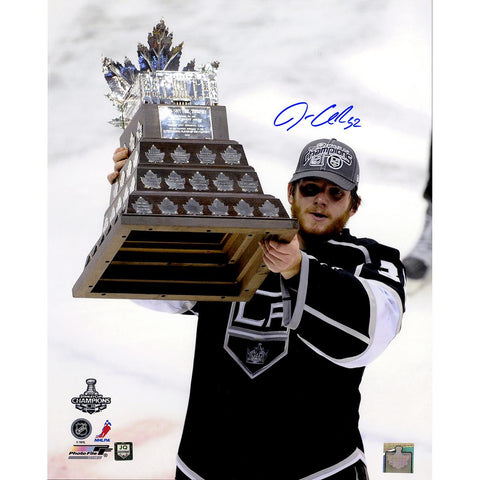 Jonathan Quick Signed Conn Smythe Trophy Vertical 16x20 Photo (Jonathan Quick Holo)