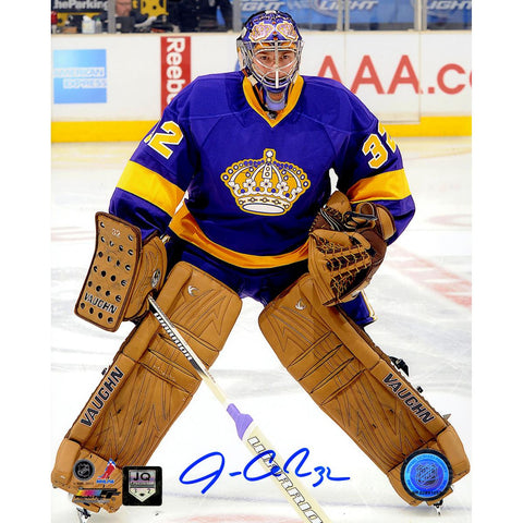 Jonathan Quick Signed Retro Jersey 8x10 Photo (JQ Holo Only)