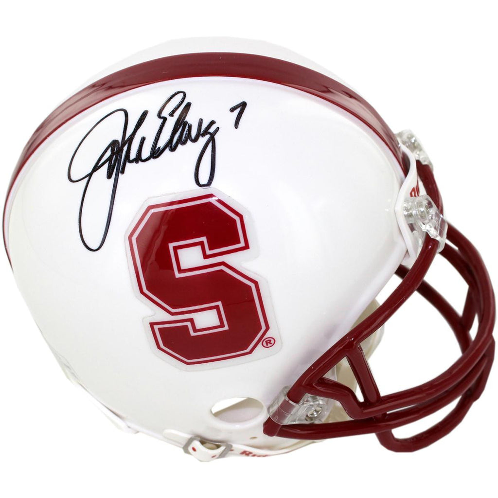 Jonh Elway Signed Stanford Mini Helmet