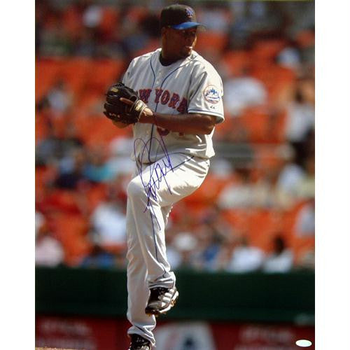 Jorge Julio NY Mets Pitching Vertical 16x20