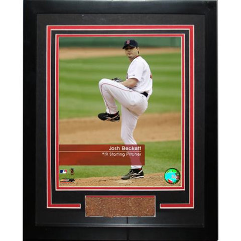 Josh Beckett 19 Red Sox Feel The Game Framed Photograph