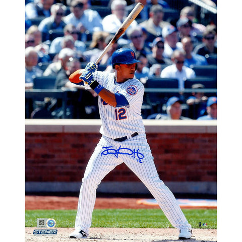 Juan Lagares Signed New York Mets At Bat 8x10 Photo