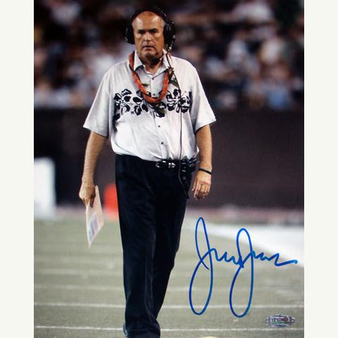 June Jones On the field Vertical 8x10