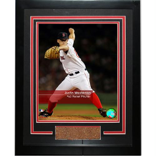 Justin Masterson 63 Red Sox Feel The Game Framed Photograph