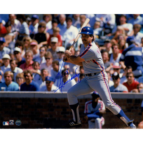 Keith Hernandez Signed Slapping Single to Left at Wrigley Field