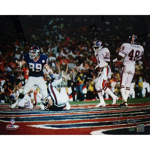 Ken Regan Signed Mark Bavaro SB XXI TD Celebration- Pointing Horizontal 16x20 Photo (No Certs or Holos)