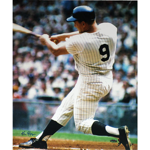 Ken Regan Signed Roger Maris Swinging Vertical Color 16x20 Photo (No Holo or Cert)