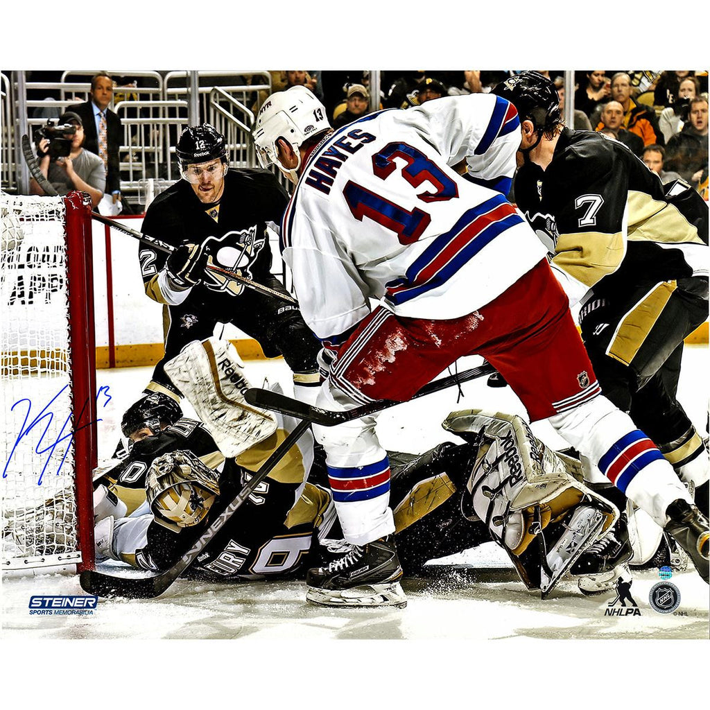 Kevin Hayes New York Rangers Overtime Goal Against Marc Andre-Fleury 16x20 Photo