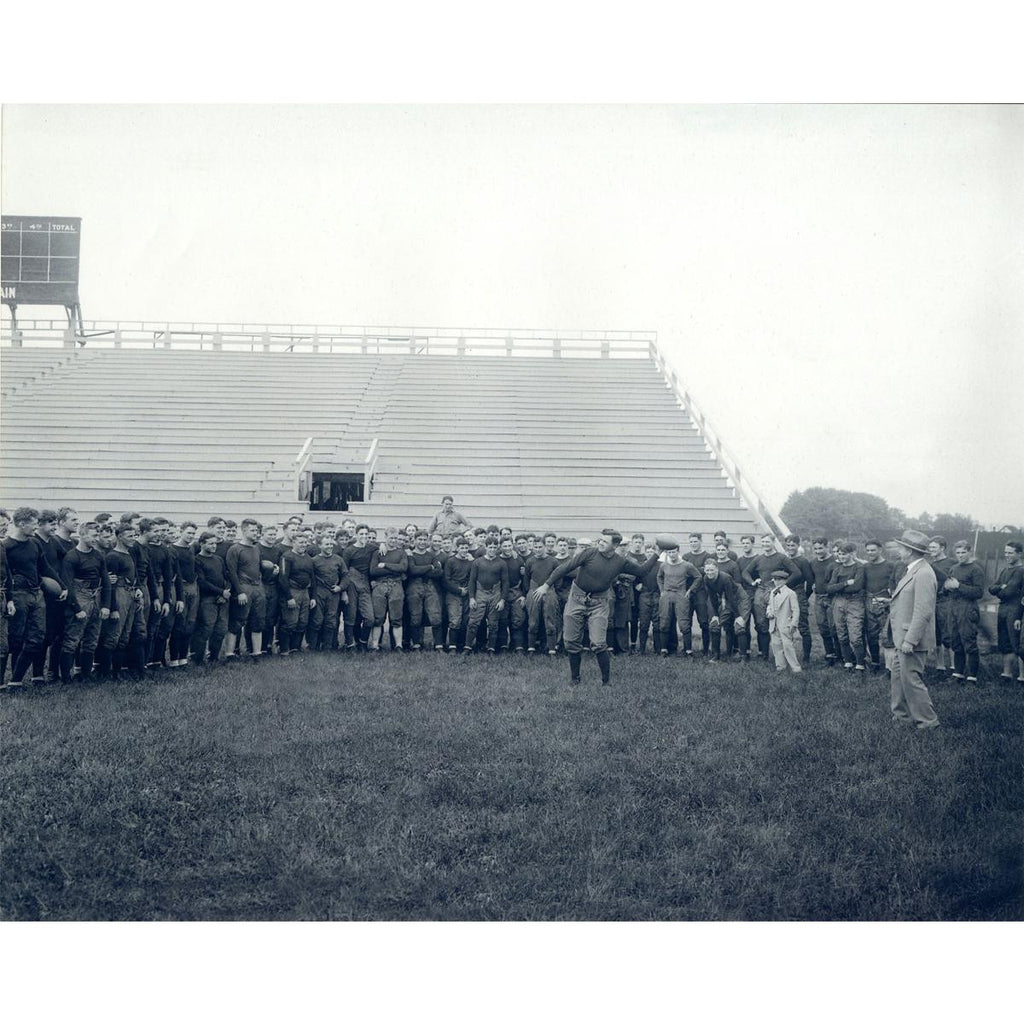 Knute Rockne and Babe Ruth at Notre Dame Practice 16x20 Photo