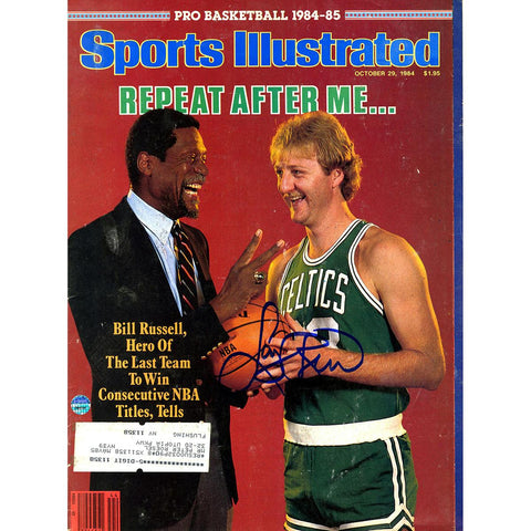 Larry Bird Signed 102984 Sports Illustrated Magazine