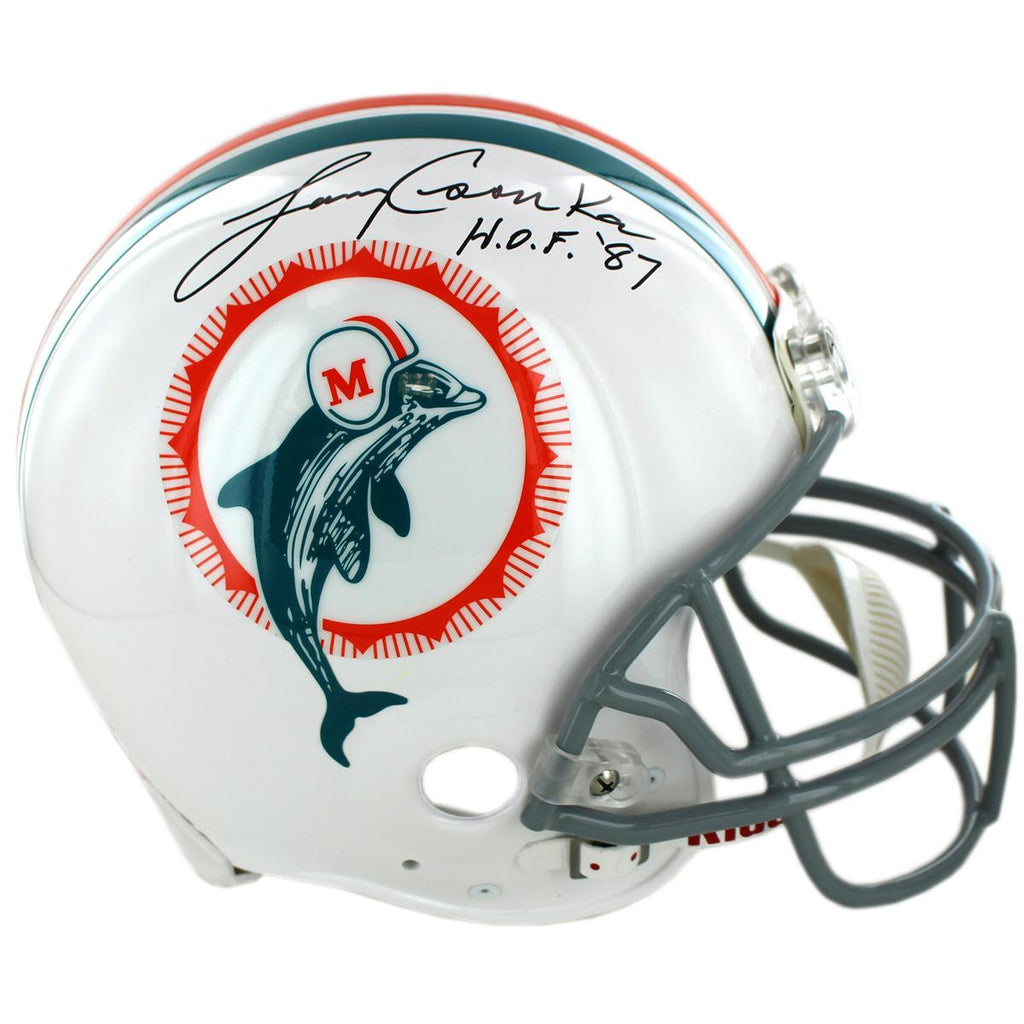 Larry Csonka Miami Dolphins 1972 Model Replica Helmet w HOF 87 Insc