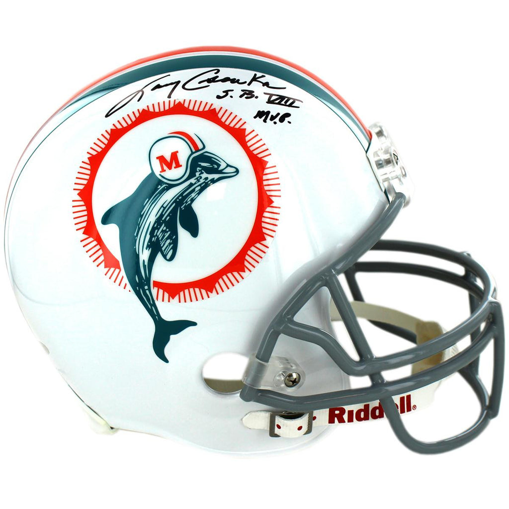 Larry Csonka Miami Dolphins 1972 Model Replica Helmet wSB VIII MVP Insc