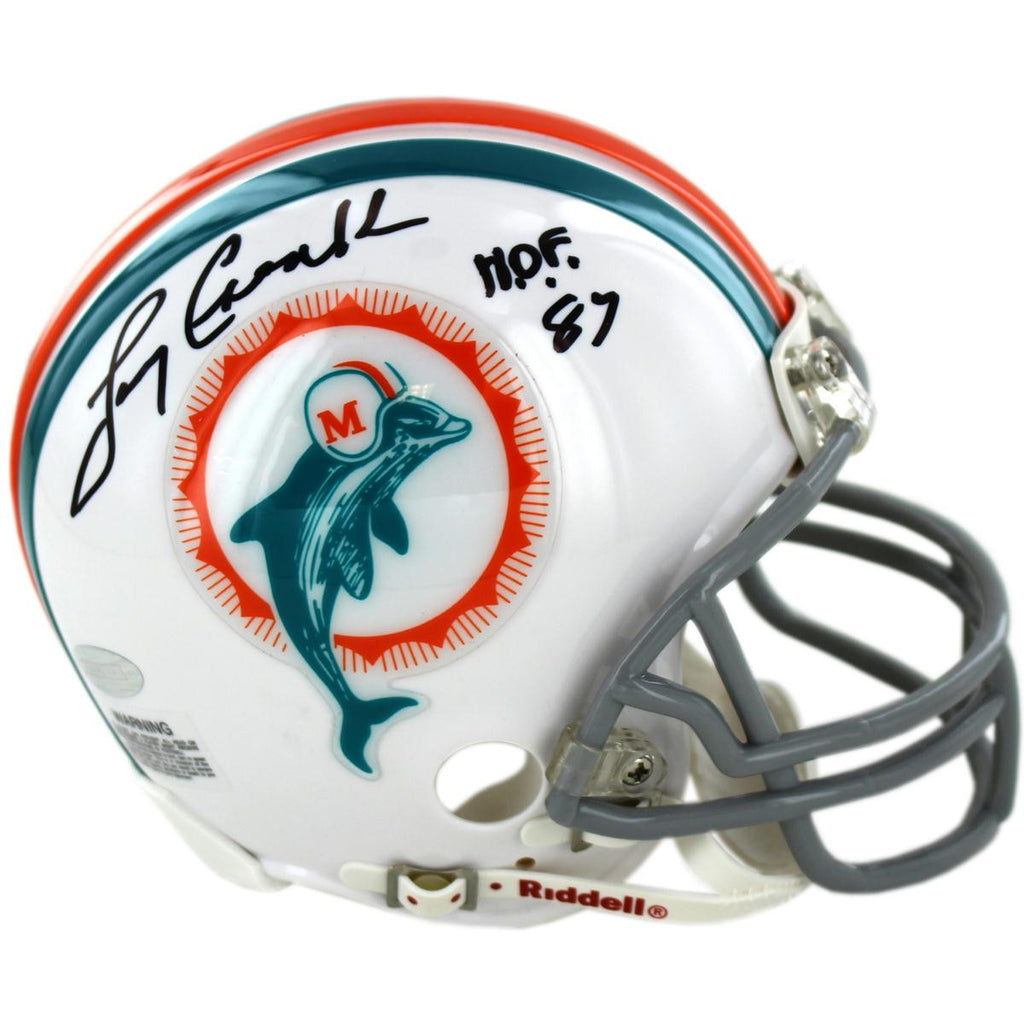 Larry Csonka Miami Dolphins 1972 Model Replica Mini Helmet w HOF 87 Insc