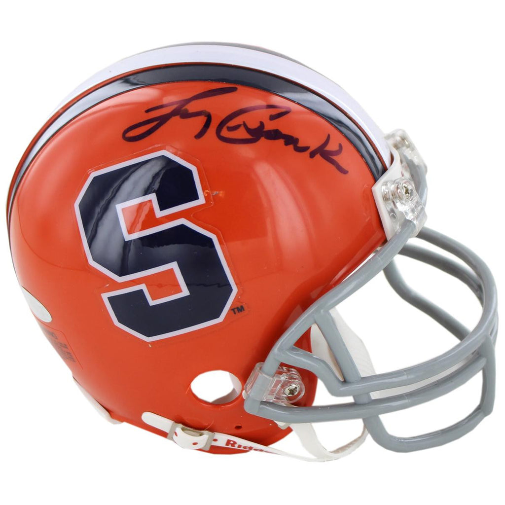 Larry Csonka Signed Syracuse University Replica Mini Helmet