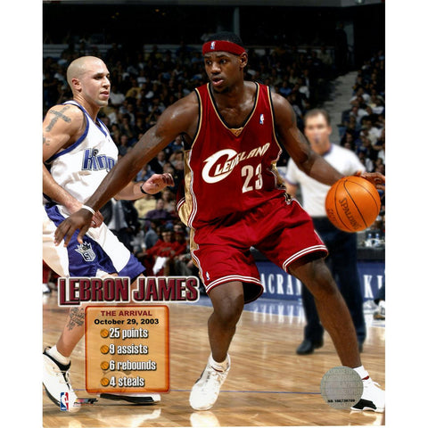 LeBron James First game vs Kings 8x10 (PF)